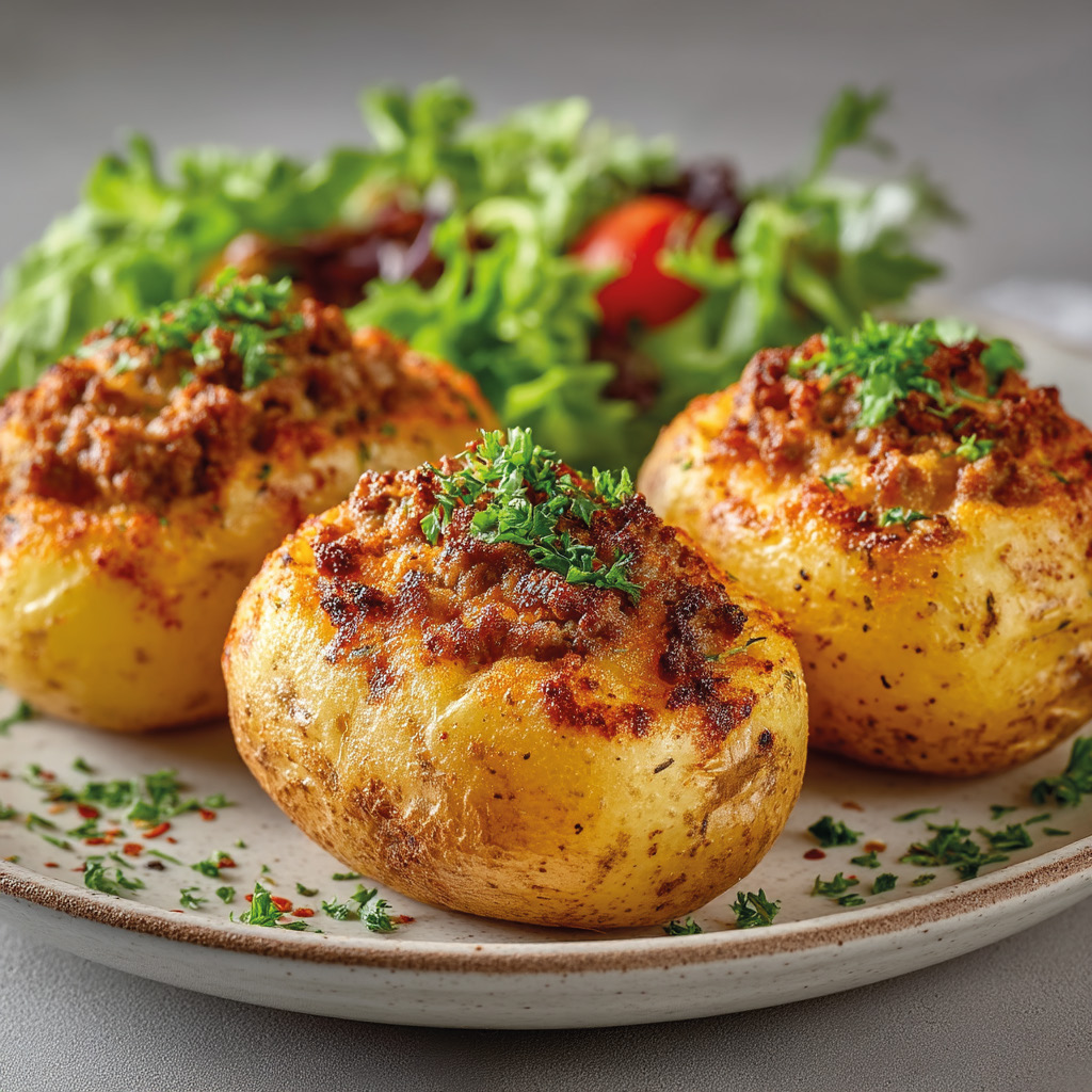 Papas Rellenas de carne o queso